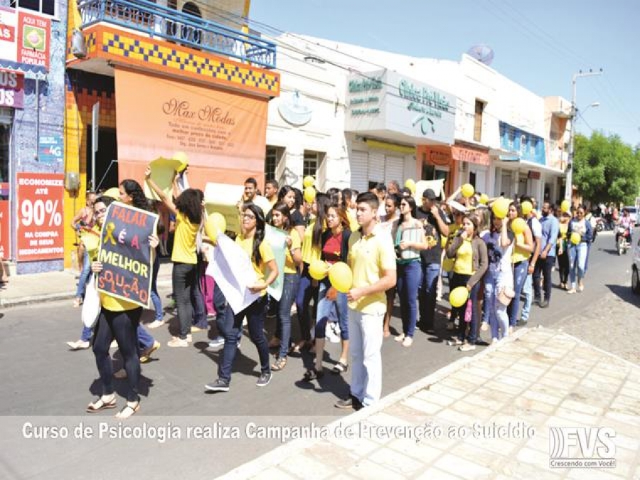 Curso de Psicologia realiza Campanha de Prevenção ao Suicídio