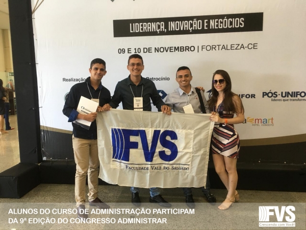 Alunos do curso de administração participam da 9ª edição do Congresso Administrar
