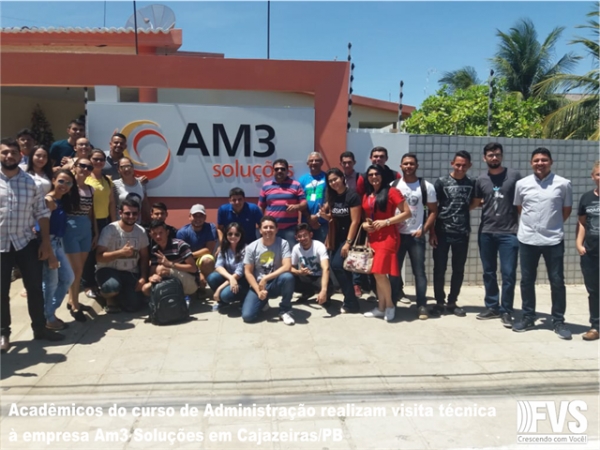 Acadêmicos de Administração realizam visita técnica na empresa AM3 Soluções em Cajazeiras – PB