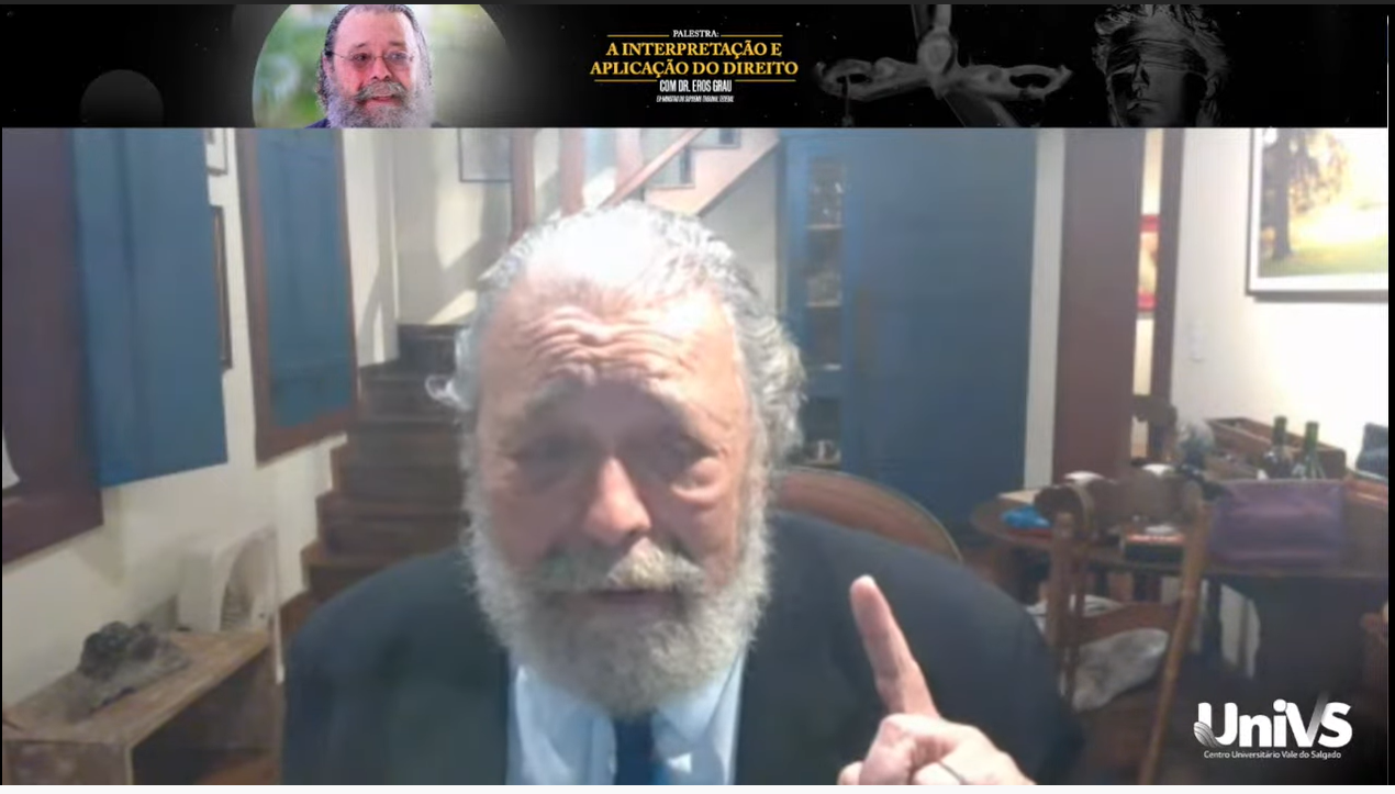 Ex-ministro do STF, Dr. Eros Grau, ministra palestra aos estudantes de Direito da UniVS